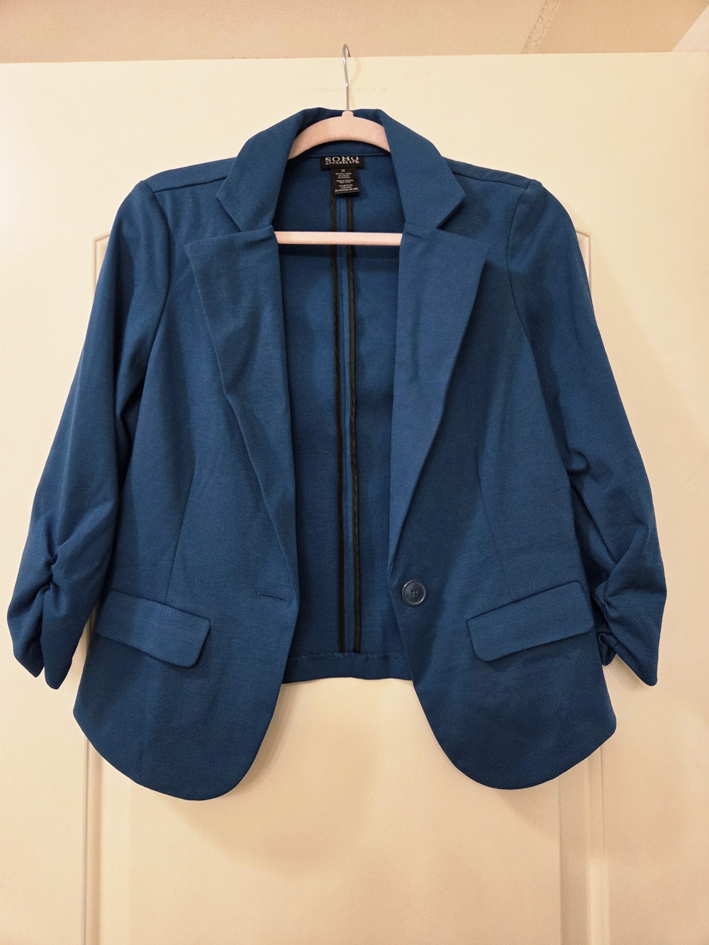 Soho Apparel Teal Open-Front Blazer Jacket